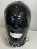 Classic Full Face Latex Mask — Black