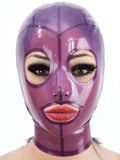 Transparent Purple Latex Hood