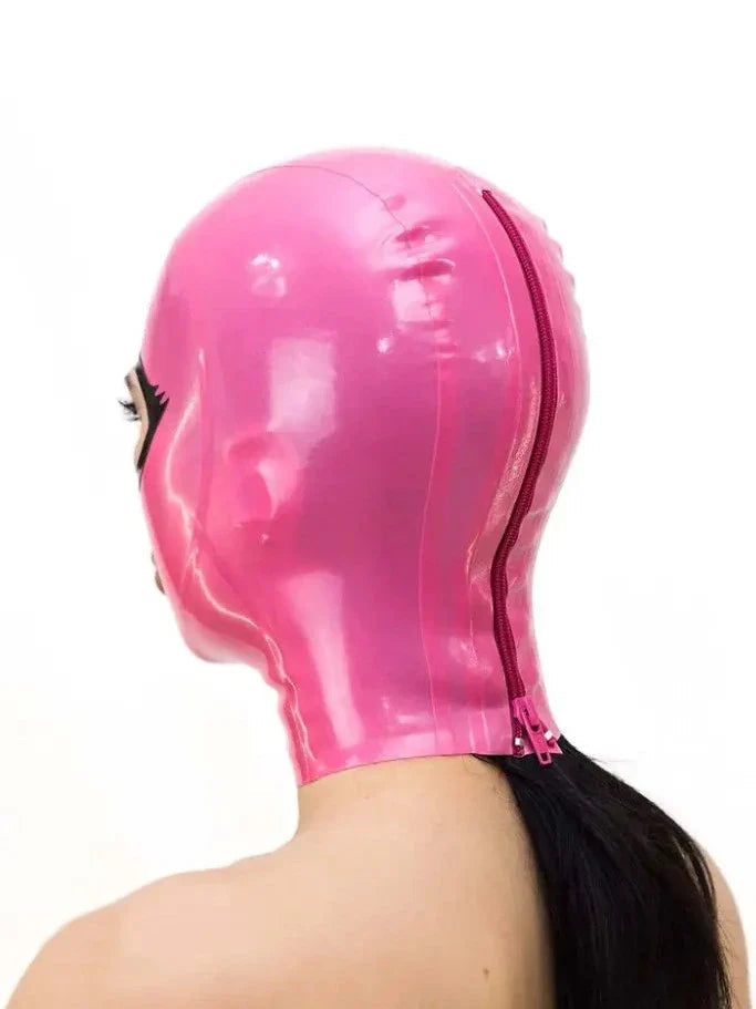 Bubblegum Bandit Latex Mask — Pink & Black