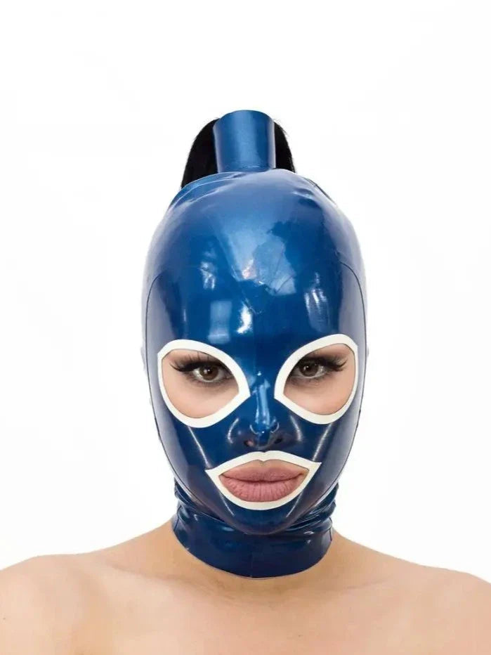 Ocean Avenger Blue & White Latex Mask