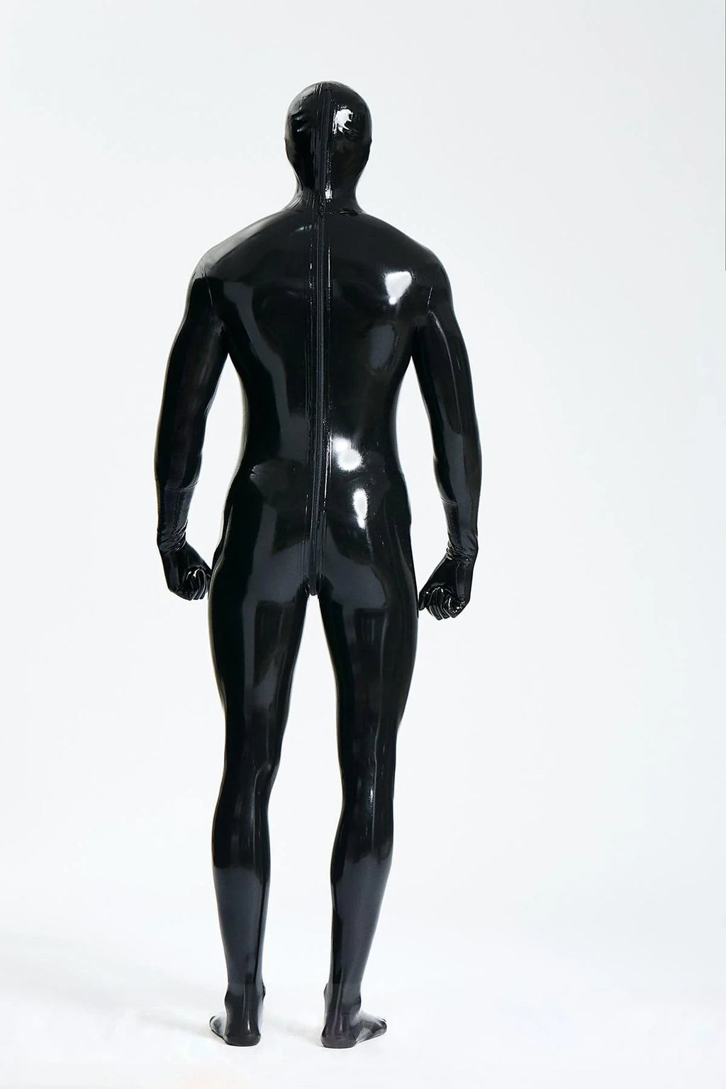 Latex Men’s Full Enclosure Catsuit with Hood and Gloves