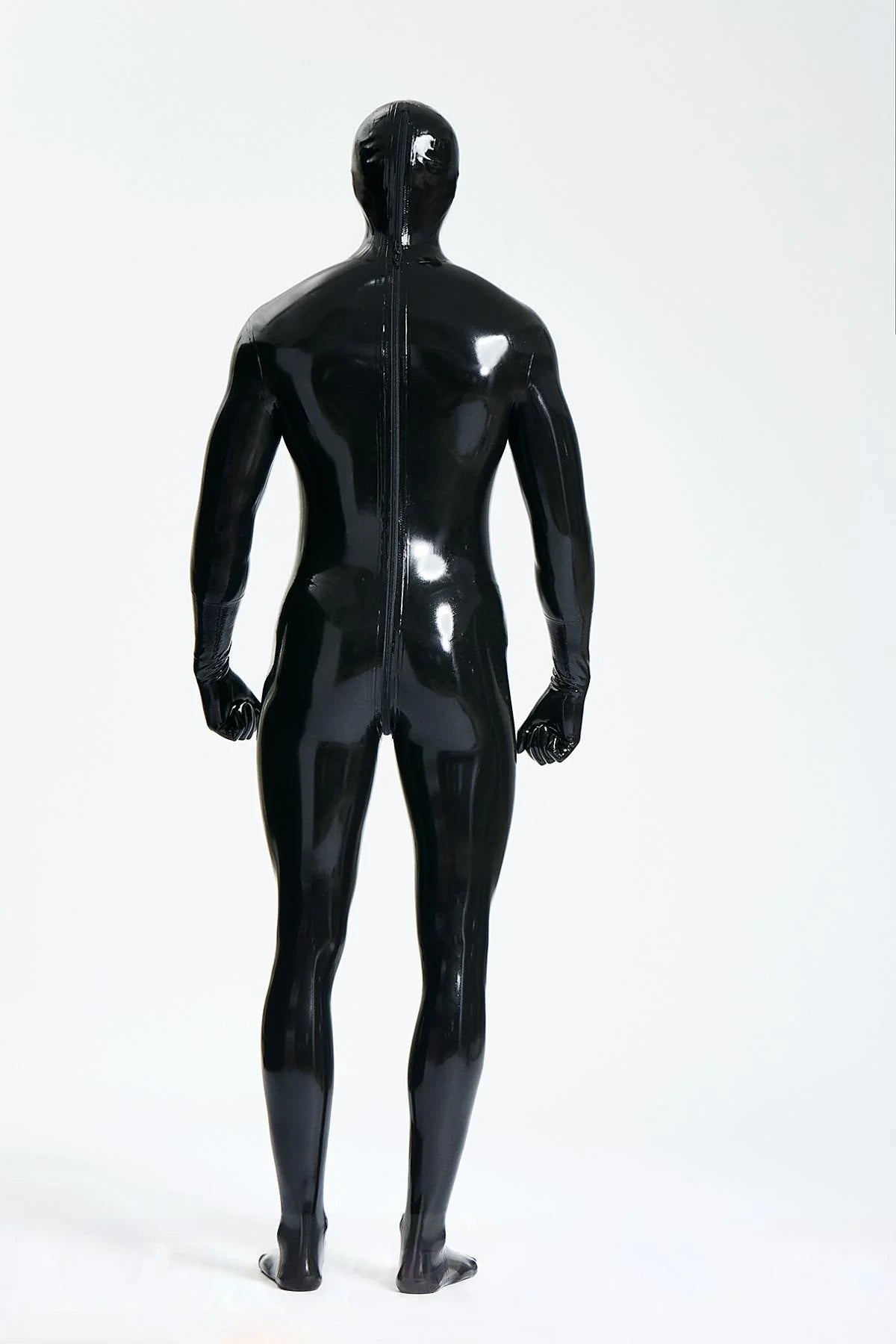 Latex Men’s Full Enclosure Catsuit with Hood and Gloves
