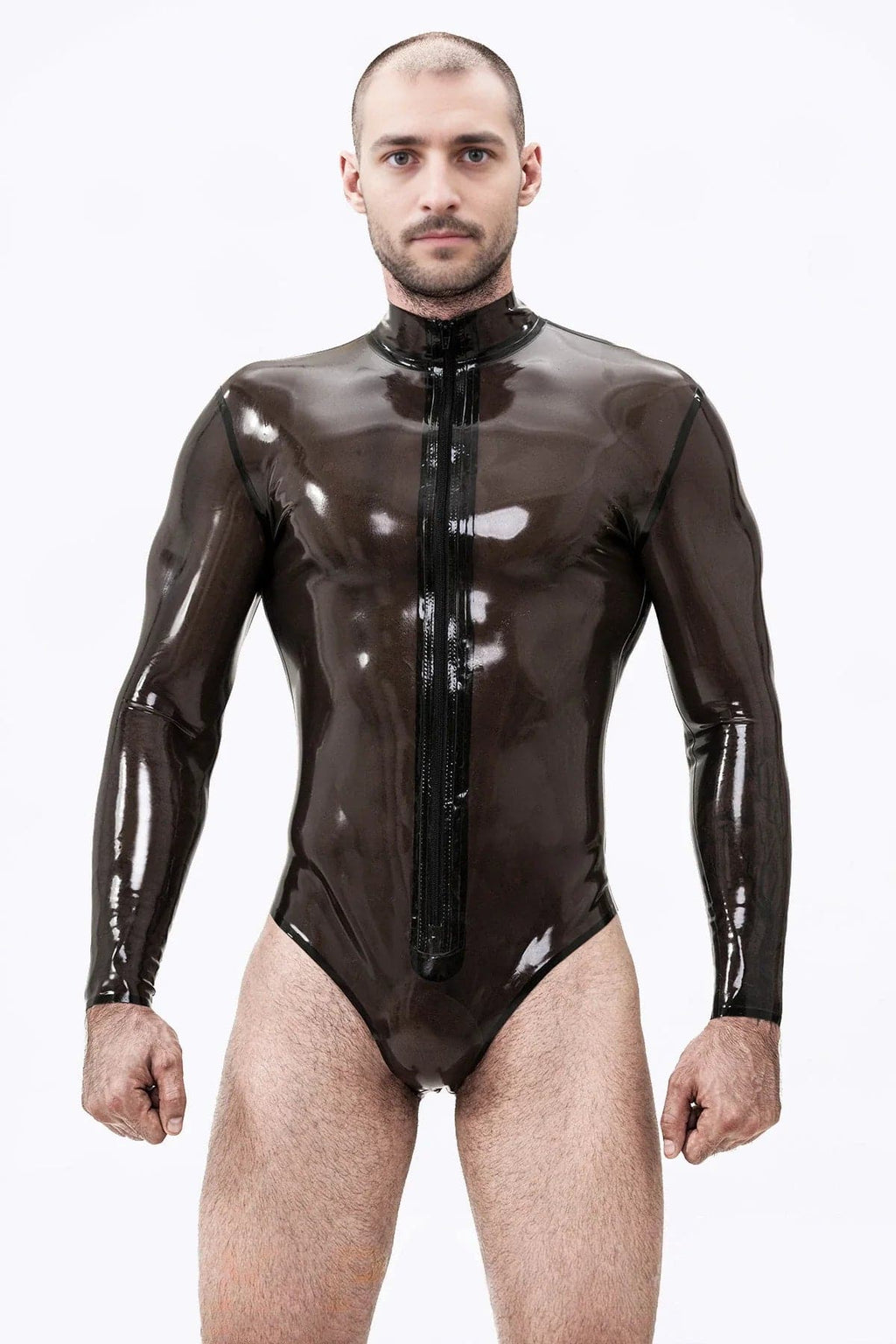 Men’s Long-Sleeve Latex Leotard