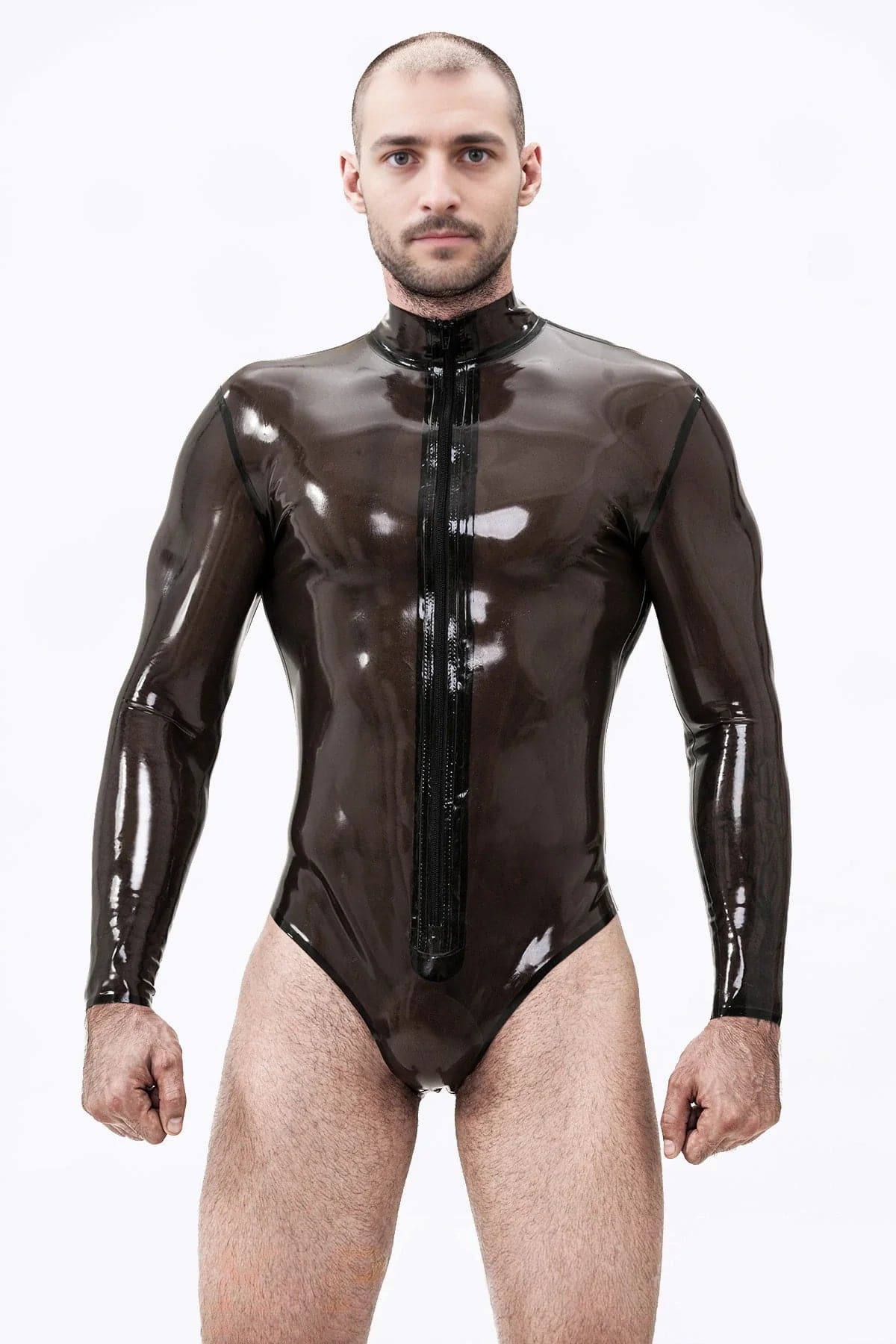 Men’s Long-Sleeve Latex Leotard