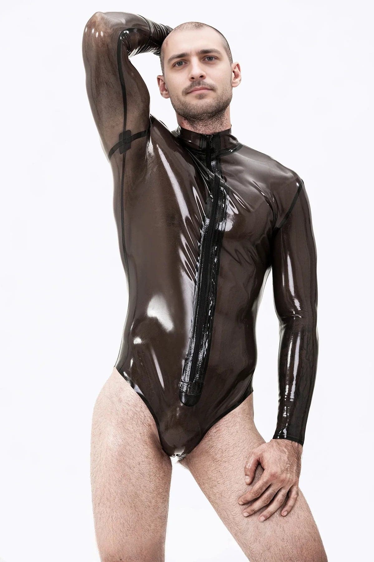 Men’s Long-Sleeve Latex Leotard