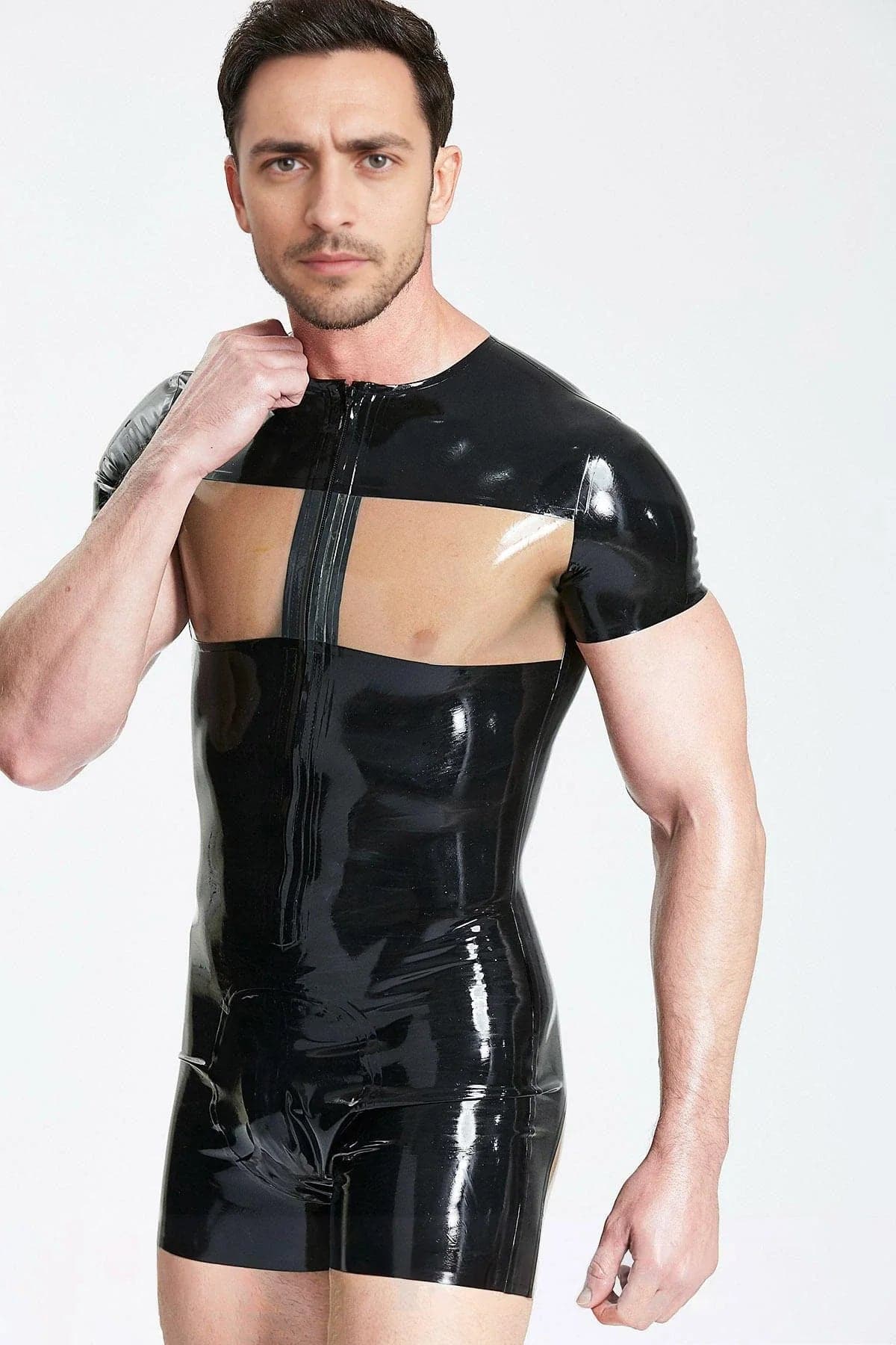 Latex Men’s Surfsuit with Translucent Window Panels