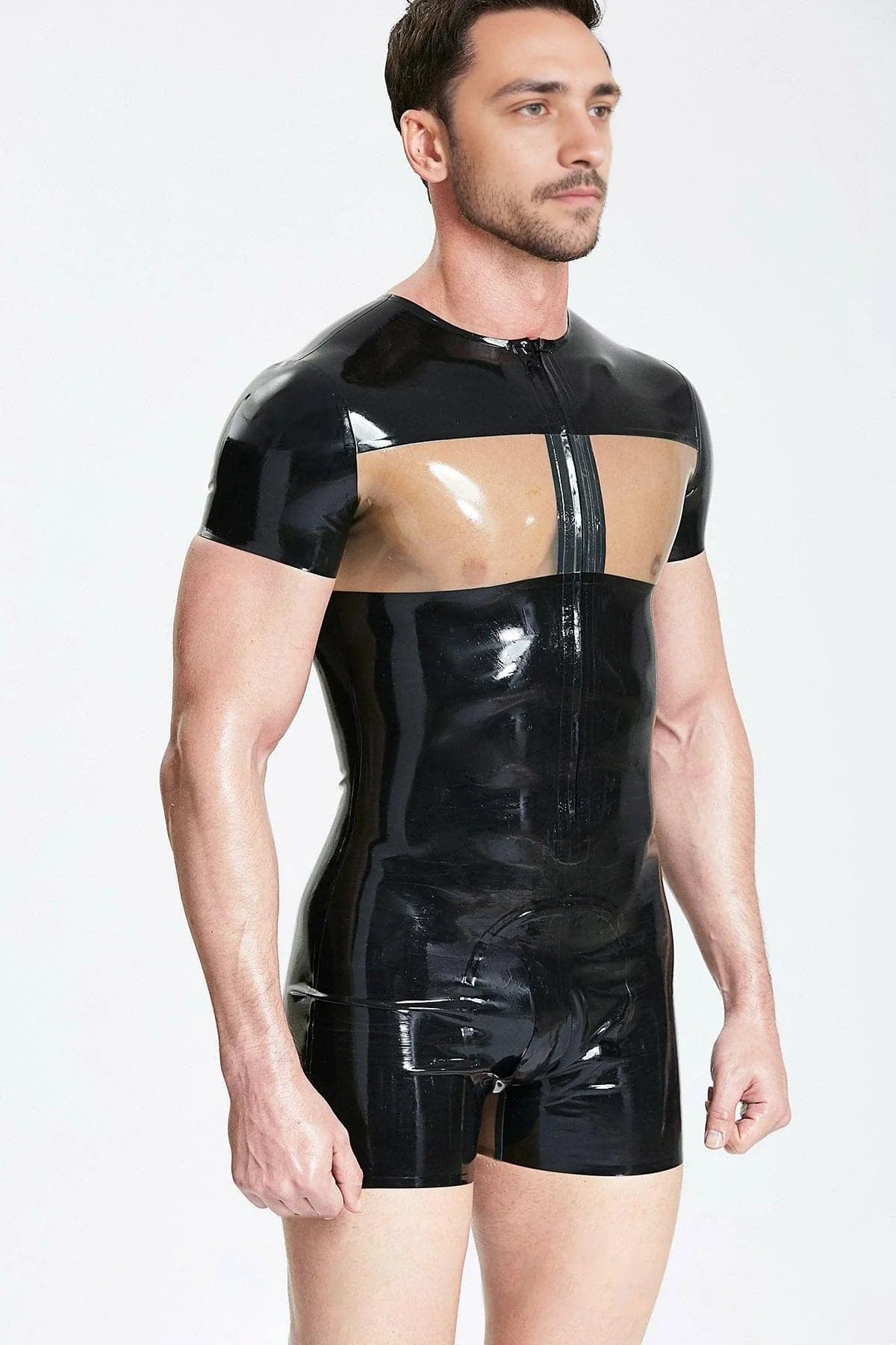 Latex Men’s Surfsuit with Translucent Window Panels