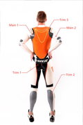 Latex Men’s MotoGP-Style Racing Catsuit – Orange, White and Black