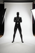 Latex Men’s Full Enclosure Two-Piece Catsuit – Black