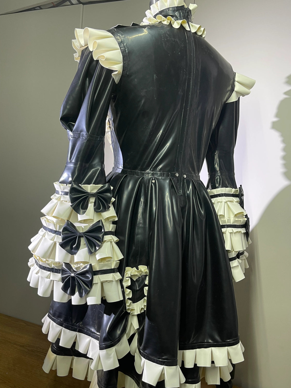 High-Neck Long-Sleeve Latex Catsuit