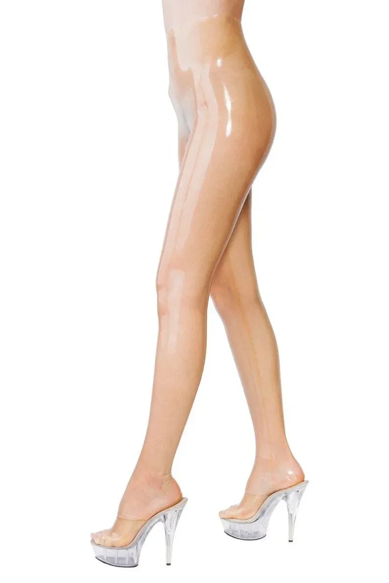 Latex Leggings – Nude Translucent