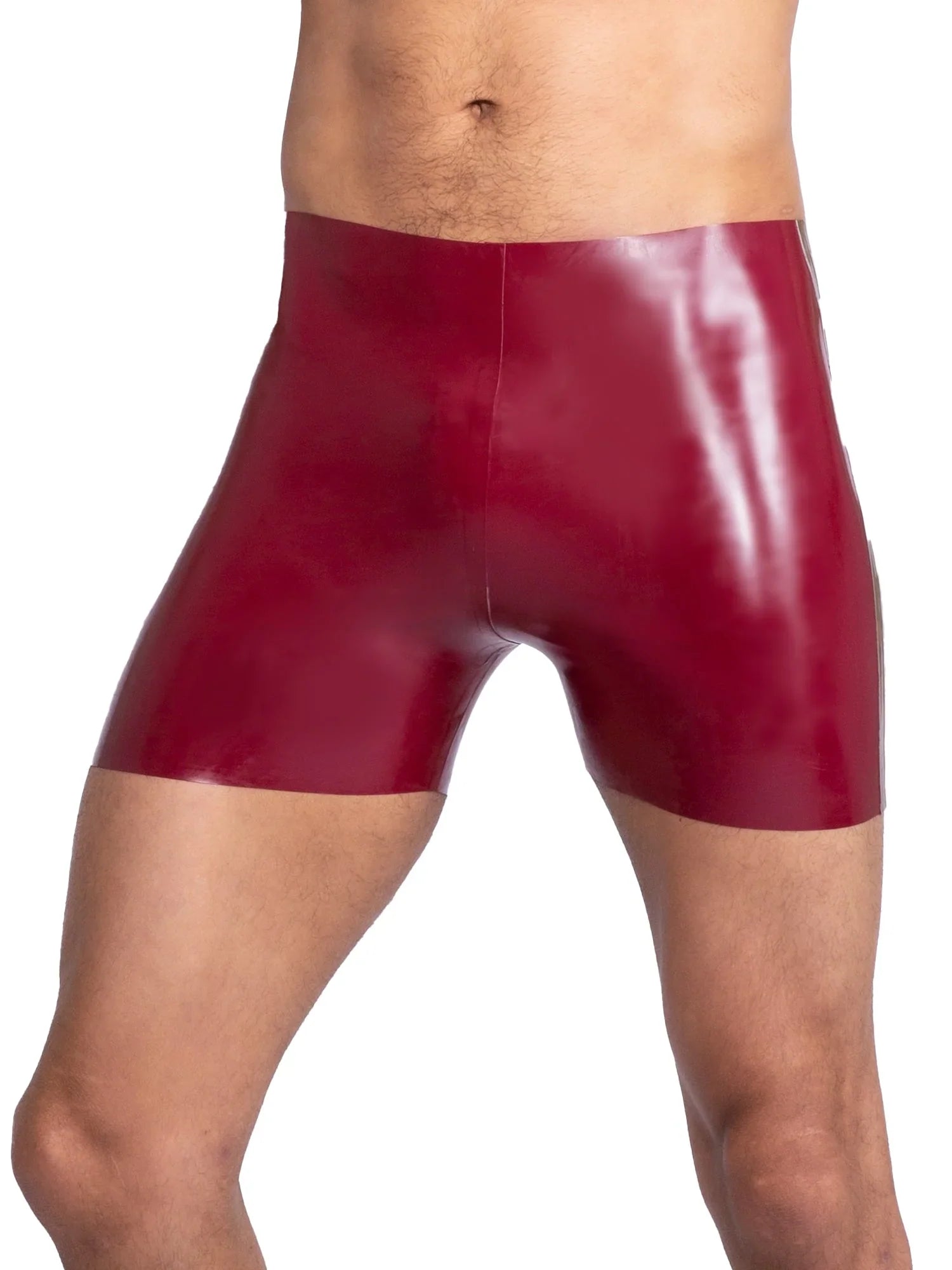 Latex Men’s Shorts – Maroon