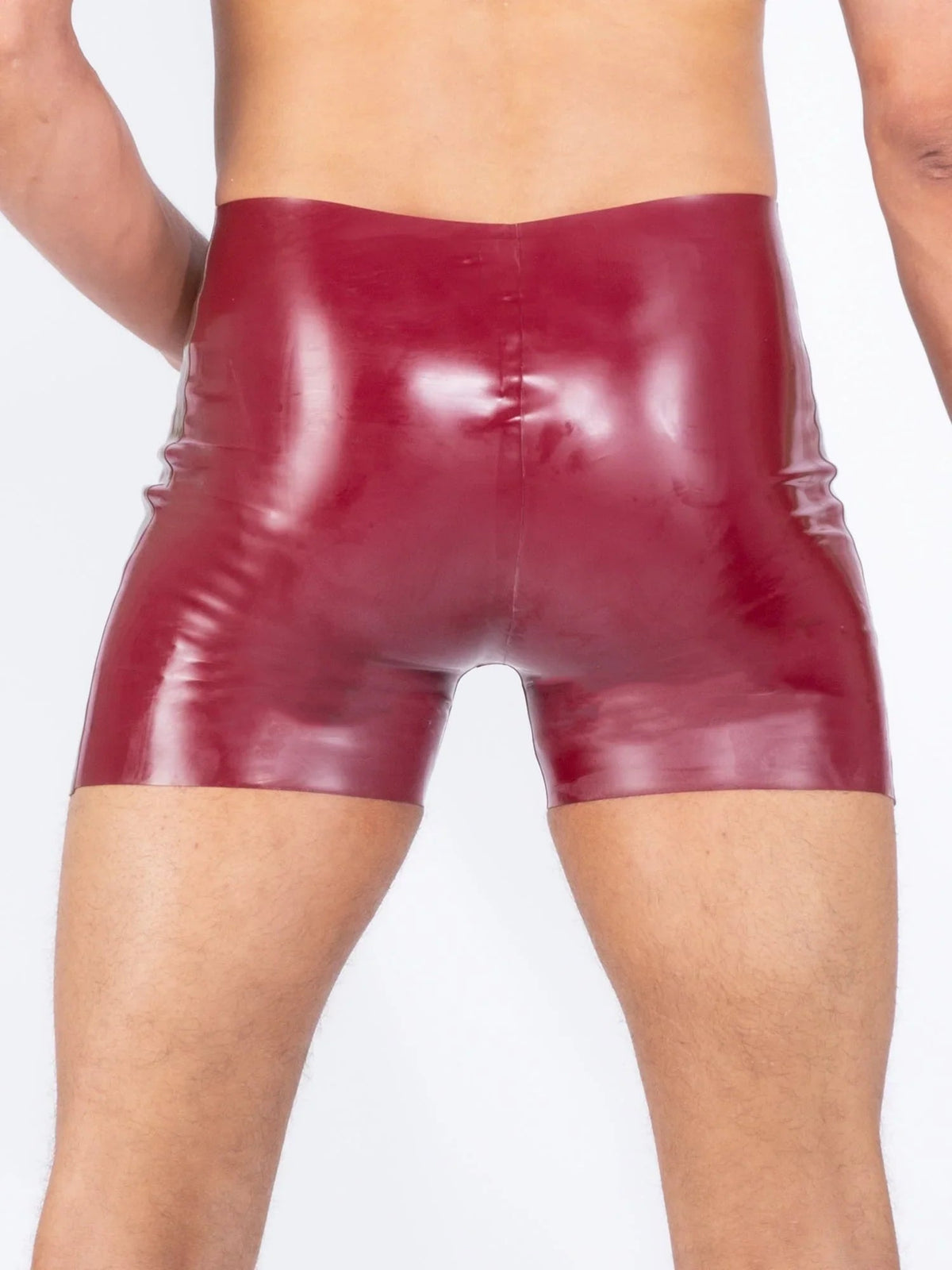 Latex Men’s Shorts – Maroon