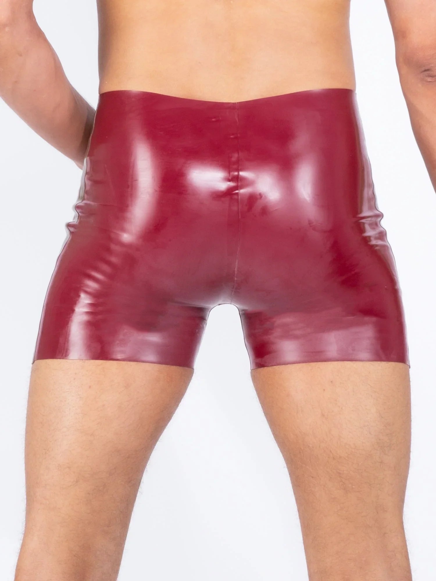 Latex Men’s Shorts – Maroon