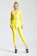 Jacket-Style Latex Two-Piece Suit