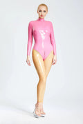 Back-Seamed Leotard Style Latex Catsuit