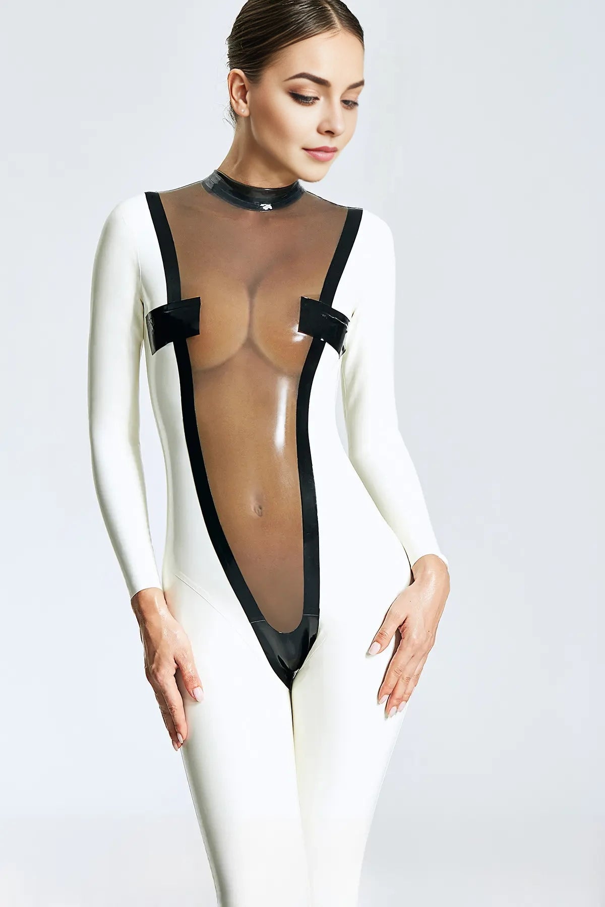 'Forme V Profonde' Latex Catsuit