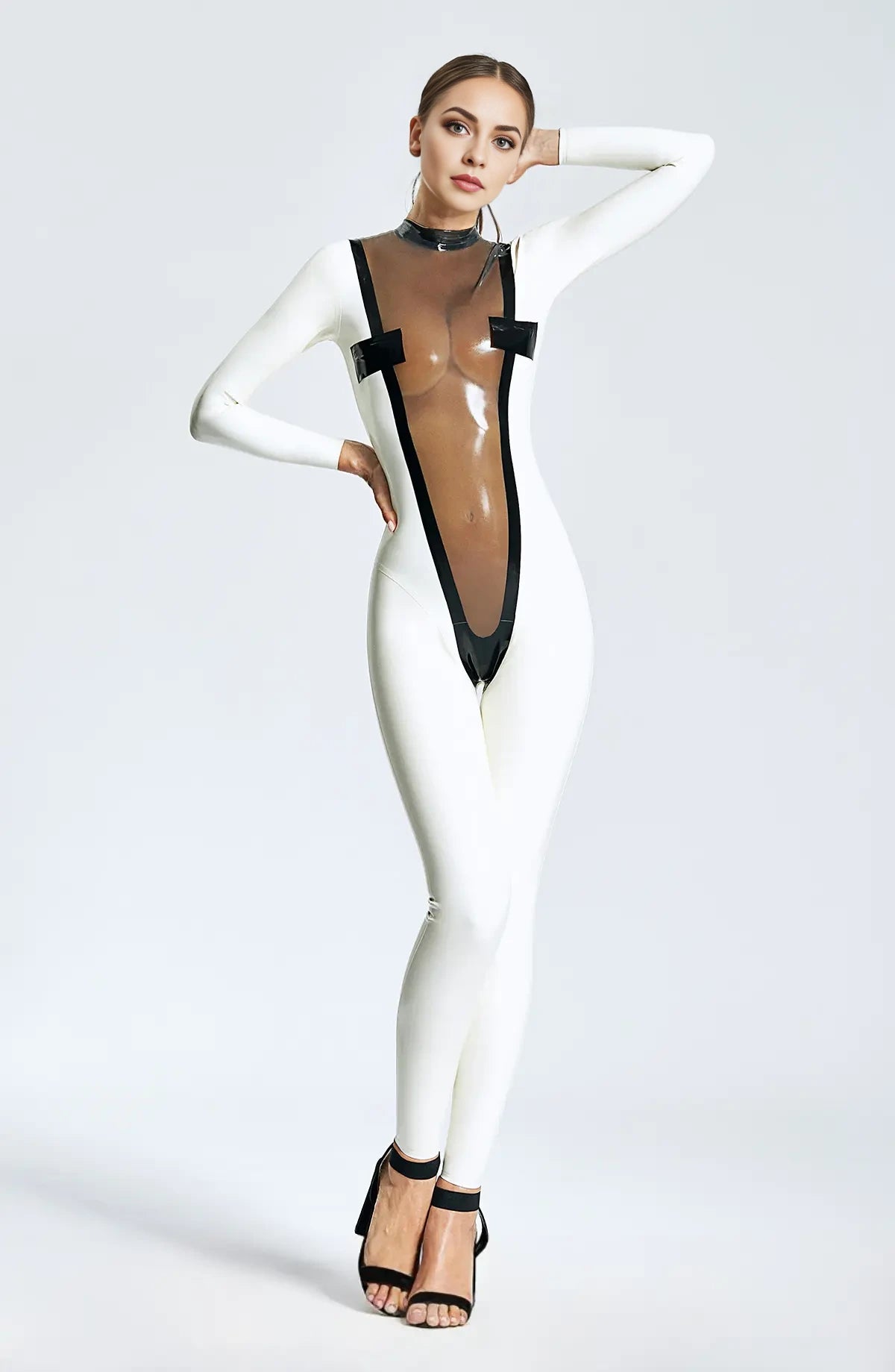 'Forme V Profonde' Latex Catsuit
