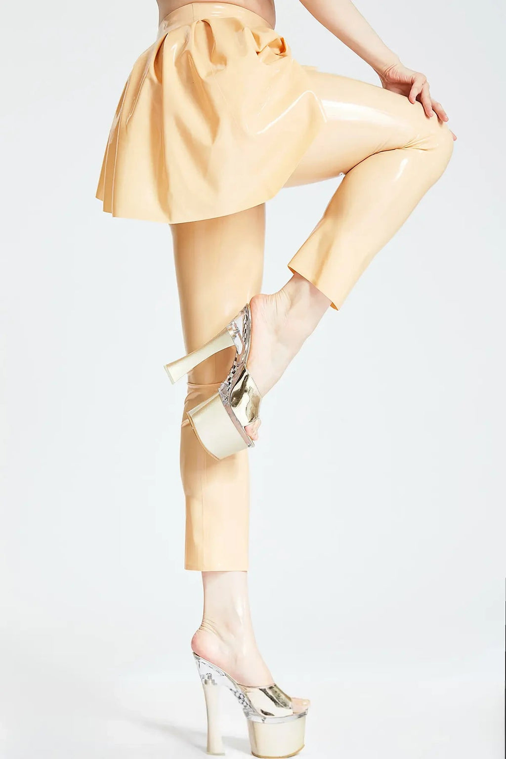 Latex Leggings in Mannequin – High-Gloss Women's Latex Leggings