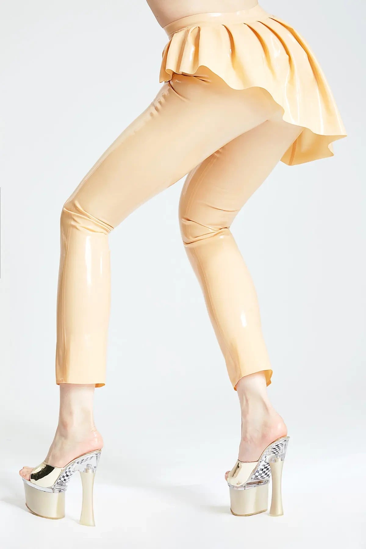 Latex Leggings in Mannequin – High-Gloss Women's Latex Leggings