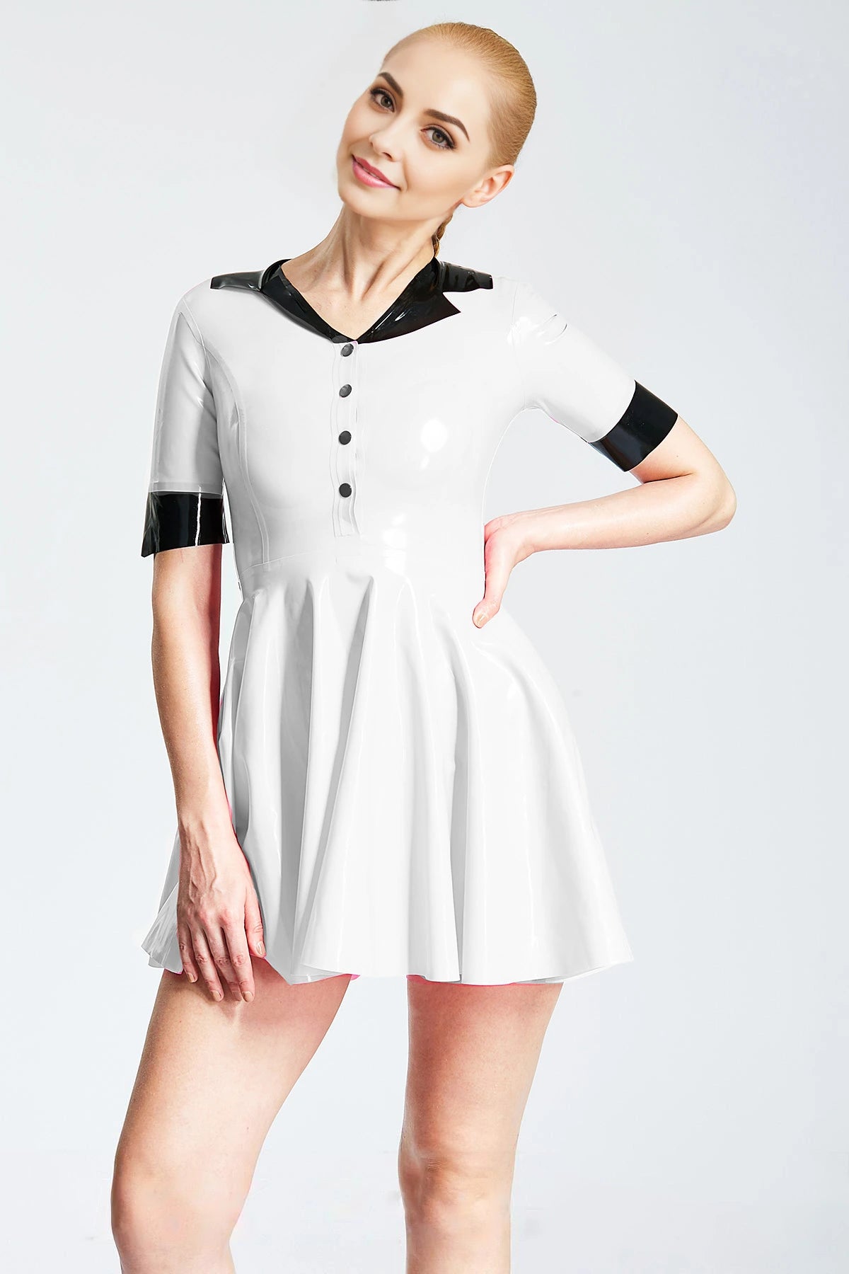 'Wendy' Latex Waitress Uniform Dress