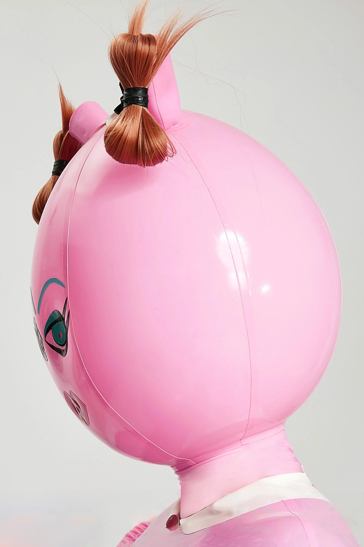 Unisex 'Polly-Waffle' Latex Inflatable Waitress Dress