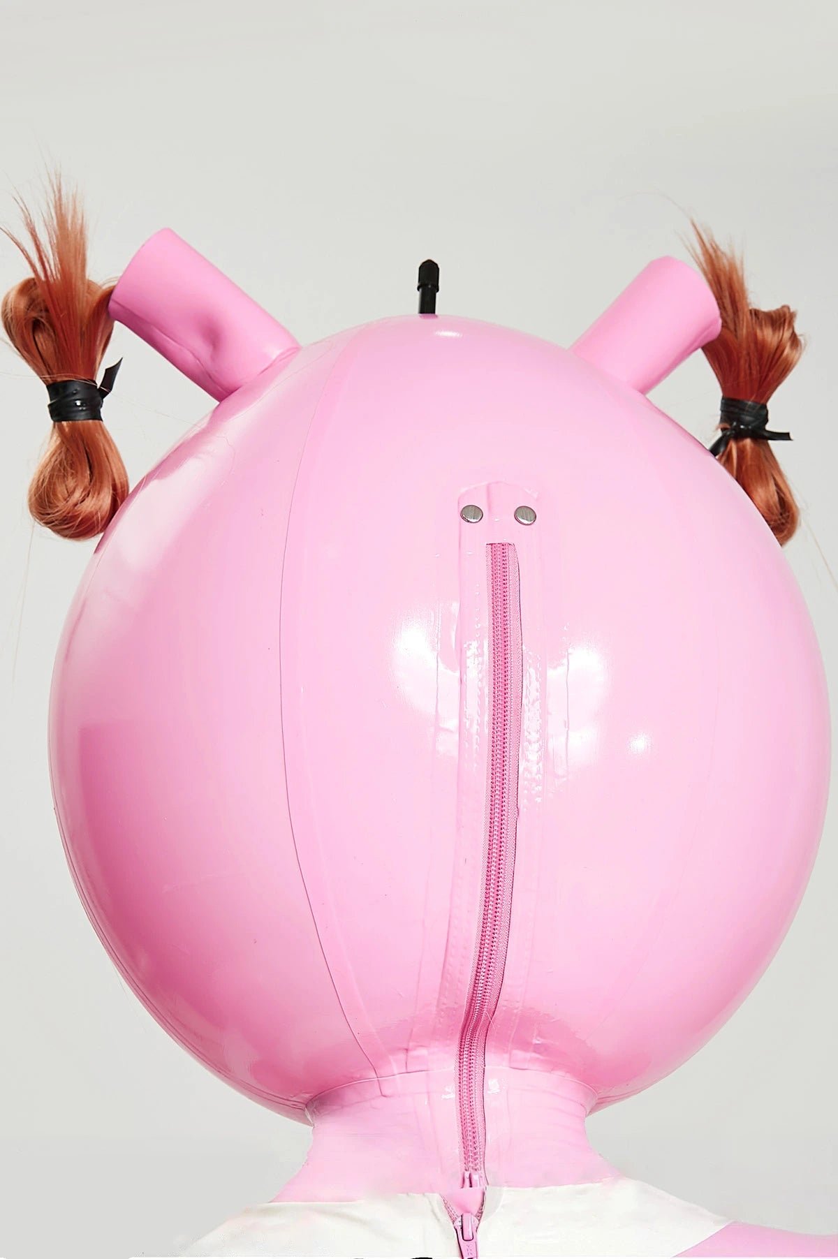 Unisex 'Polly-Waffle' Latex Inflatable Waitress Dress