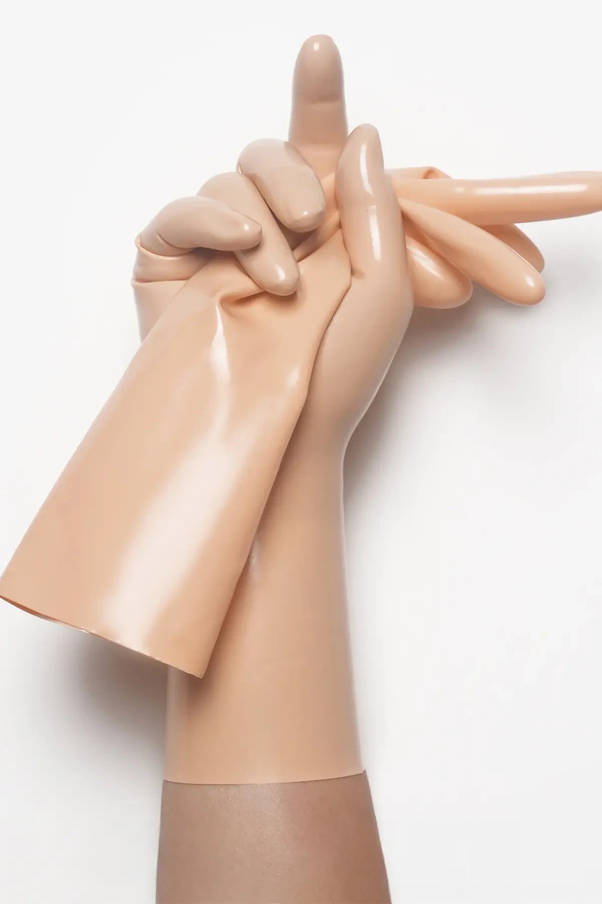 Classic Short Moulded Latex Gloves — Mannequin