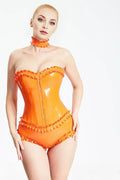 Latex Ruffled Neck Band – Orange