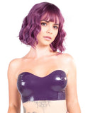 Latex Sweetheart Bandeau Top – Purple