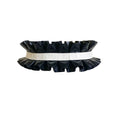 Latex Pleated Ruffle Choker with Contrast Band