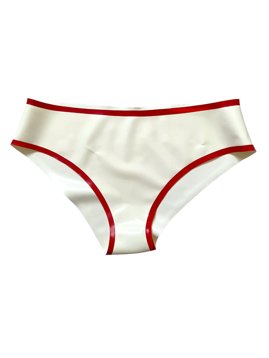 Latex DIY Printed Brief – Custom Text High-Gloss Latex Underwear for Women