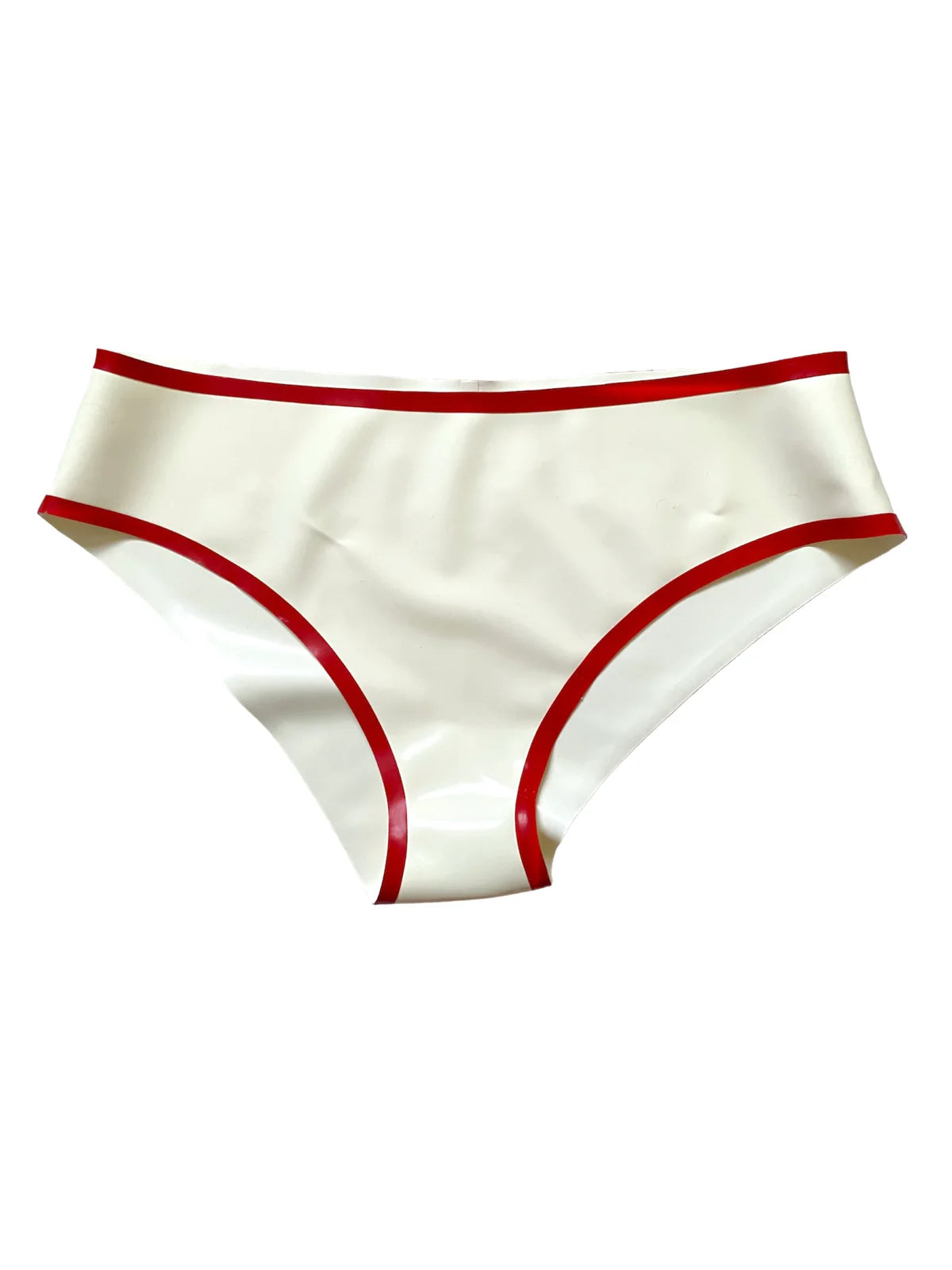 Latex DIY Printed Brief – Custom Text High-Gloss Latex Underwear for Women