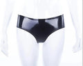 Latex High-Waisted Briefs – Black