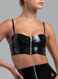 Latex Bad Girl Bra Top – Edgy High-Gloss Latex Bra for Women