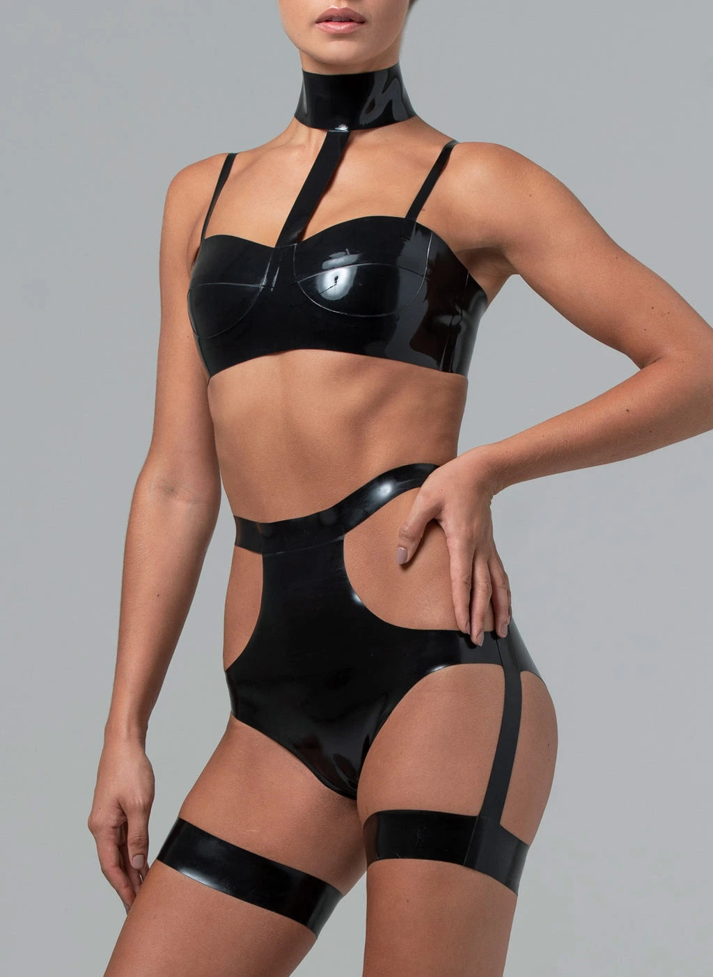 Latex Andromeda Knix – High-Gloss Latex Briefs for Women