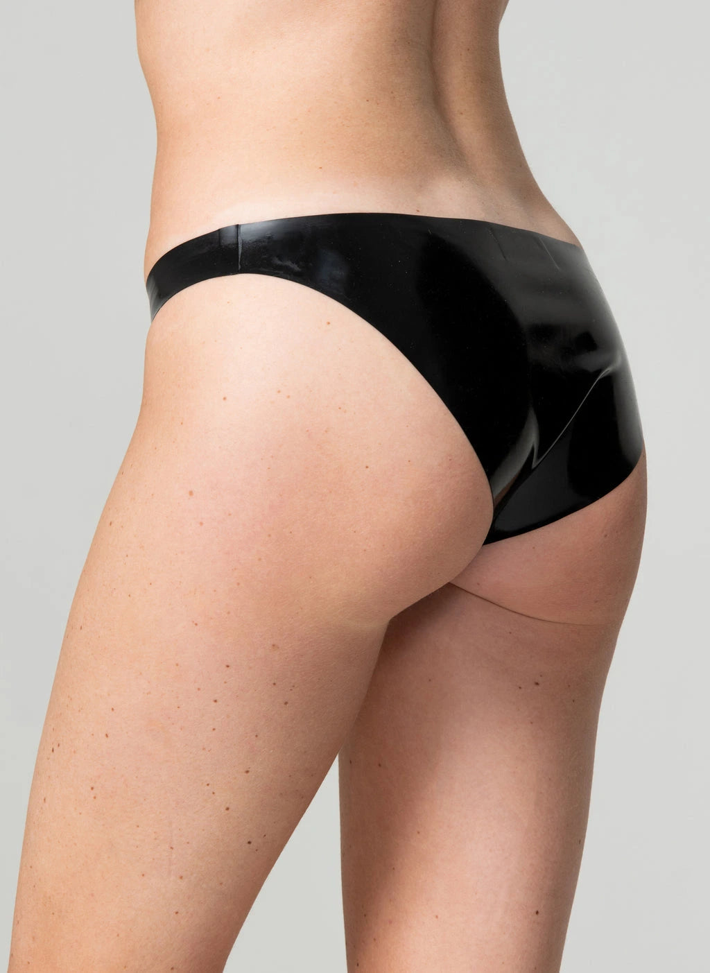 Godiva Latex Bikini Briefs with Gold Bow Detail