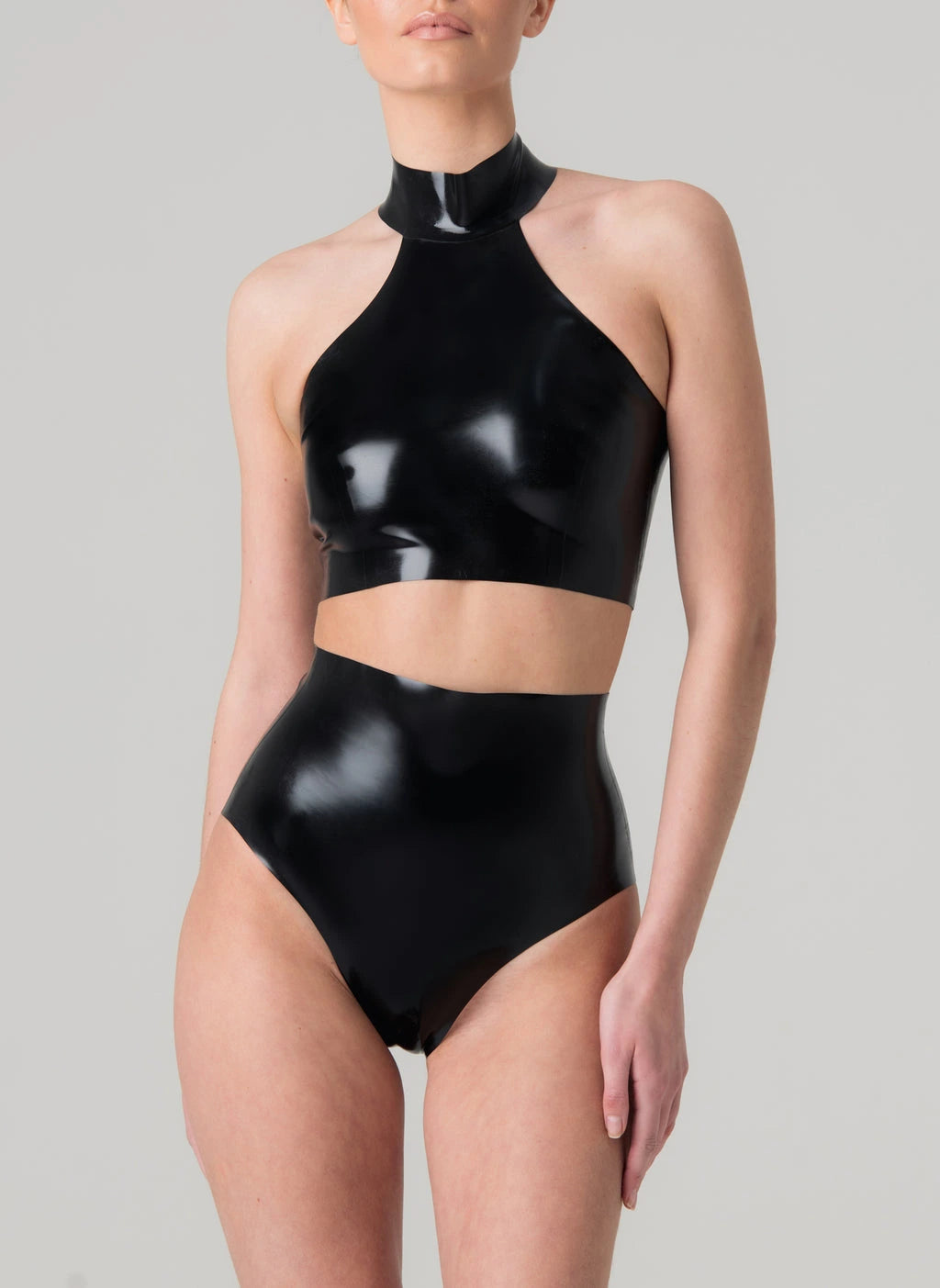 Secrets Latex High-Waist Knickers
